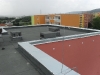 Oplechování zídek panelového domu na ulici Bosonožská, Brno
