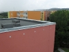 Oplechování zídek panelového domu na ulici Bosonožská, Brno